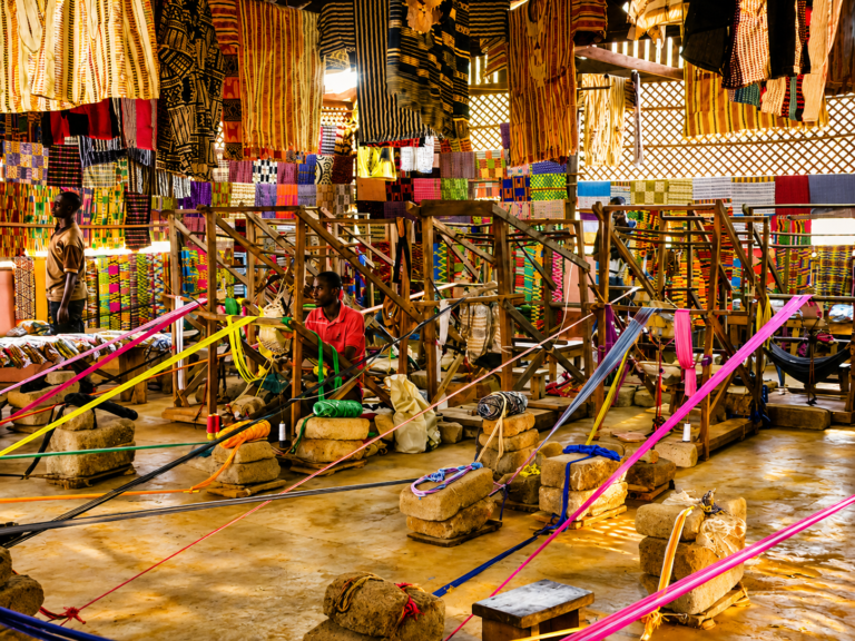 Bonwire Kente Weaving Village