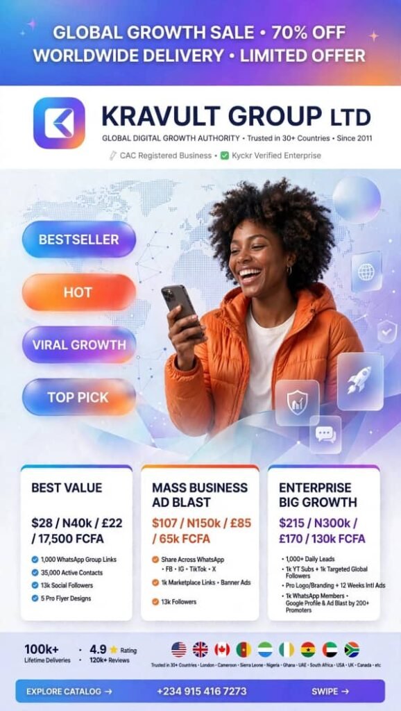 Kravult Group | Digital Growth & Ads • Lifetime Apps • Crypto & Fintech • DJ Services • Cheapest NeoLife VENDOR.